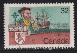 Canada 1011 Jacques Cartier and Ship 32¢ 1984