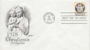 1978 Christmas Madonna (Scott 1768) Artmaster FDC