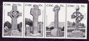 Ireland-Sc#1877a-unused NH strip-Crosses-2010-