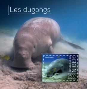 NIGER 2013 SHEET DUGONGS MARINE LIFE nig13706b