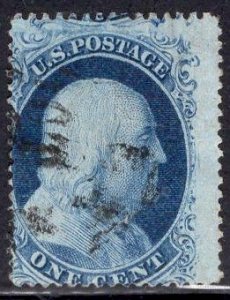 US Stamp #23 1c Franklin Type IV USED SCV $700