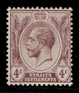 MALAYSIA - Straits Settlements GV SG197, 4c dull purple, LH MINT.