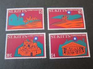 St Kitts 1980 Sc 45-48 Christmas Religion set MNH