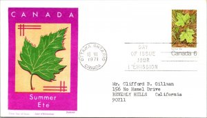 Canada 1971 FDC - Summer Ete - Ottawa, Ont - Single - J4000