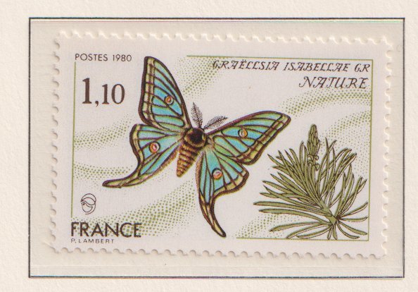 France  #1708   MNH 1980  butterfly