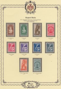 Italy Regno - Sassone n.406-414 cv 280$ MH* Colonie Estive  posta ordinaria