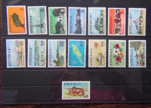 Anguilla 1967 set complete to $5 LMM SG17 SG31