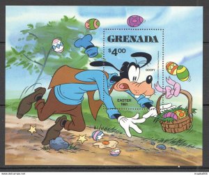 Grenada Walt Disney Mickey Mouse & Friends Goofy Easter 1981 1Bl ** Nw0353