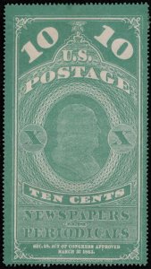 US #PR6 SCV $250.00 VF mint no gum as issued, super fresh color, all perf are...