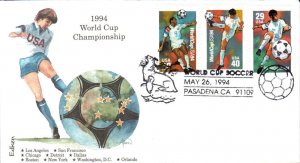#2834-36 World Cup Soccer Edken FDC