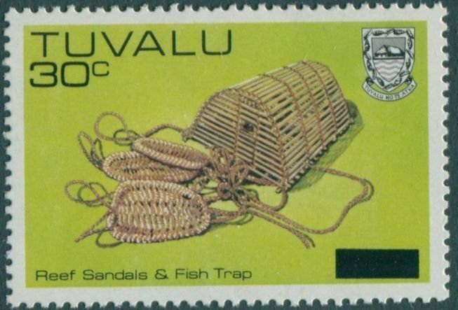 Tuvalu 1984 SG234 30c on 45c Reef Sandals and Fish Trap MNH 