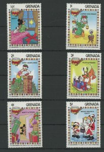 Grenada Disney Stamps It's Beginning to Look a Lot Like Christmas Serie Set of 6 