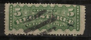 Canada 5c Registered Letter Stamp Sc# F2