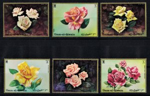 UMM AL QIWAIN 1972 - Roses / complete set MNH