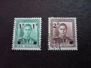 Stamps - New Zealand - Scott# 242-243 - Used Set of 2 Stamps