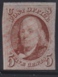 US Classics #1 Used F - VF 4 Margins, 2 large Cat Value: $425