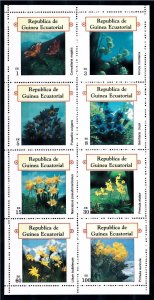 [66909] Equatorial Guinea Local Issue  Flora flowers blumen fleur Sheet MNH