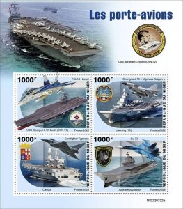 2022/08- NIGER - AIRCRAFTS                  4V    MNH **