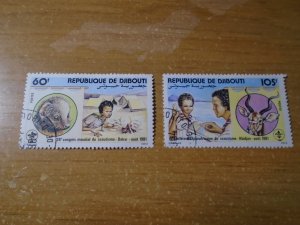 Djibouti  #  533-34  used  Scouting