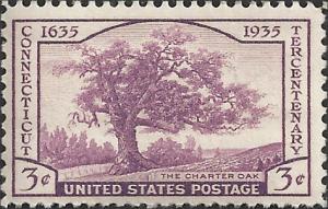 # 772 MINT NEVER HINGED CONNECTICUT TERCENTENARY