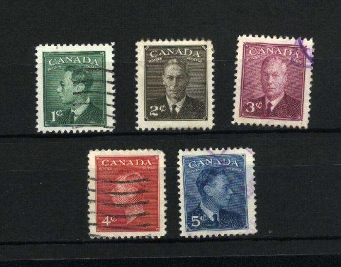 C  #284-288   -1  used  1949 PD