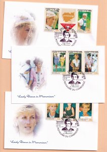 Cambodia 1685 in memoriam Lady Diana Princess of Wales 1997 FDC