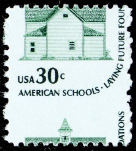 1606, MNH 30¢ Nice Misperfed Freak Error American Schools - Stuart Katz