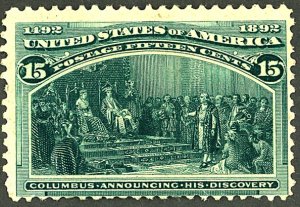 U.S. #238 MINT OG HR