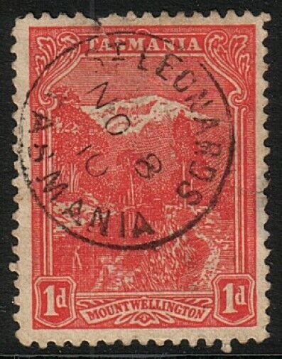 TASMANIA 1910 1d complete strike ST LEONARD'S cds..........................17414