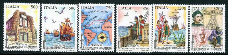 Italy.  Sc # 1906 - 1911 (6)  Complete Set.  MNH.  SCV $8.20