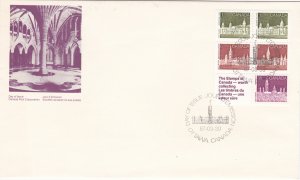 Canada # 948a, Parliament Buildings, Booklet Pane, First Day Cover.