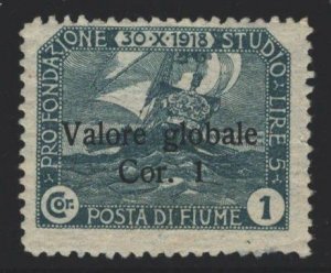 Fiume Sc#81 MNH - gum disturbance