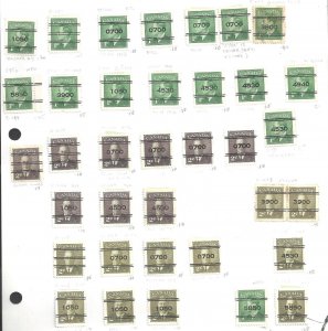 CANADA # 284/309 USED  36 x KGVI PRECANCELS BS23823