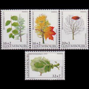 LUXEMBOURG 1997 - Scott# B405-8 Trees Set of 4 NH