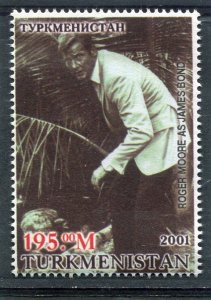 Turkmenistan 2001 JAMES BOND 007 Roger Moore 1 value Perforated Mint (NH)