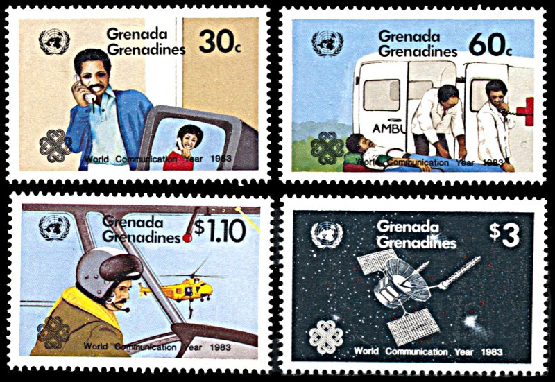 Grenada Grenadines 539-542, MNH, World Communications Year