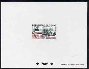 Chad 1965 ITU Centenary 100f Telegraph Apparatus epreuve ...