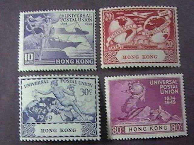 HONG KONG # 180-183--MINT/HINGED----COMPLETE SET--UPU--1949