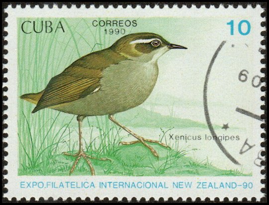 Cuba 3244 - Cto - 10c Bush Wren (1990)