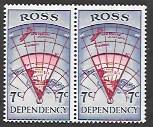 Ross Dependency L7 MNH Pair.  Map