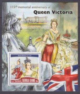 2016 Sierra Leone 7482/B1028 Painting / 115 years of Queen Victoria 12,00 €