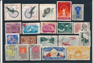 D387243 Romania Nice selection of VFU Used stamps