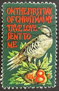 US #1445 Used F/VF 8c On the First Day of Christmas... 1971 [G6.7.4]