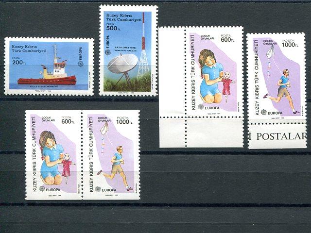 Turkey 1988 -1989 Europa sets VF NH - Lakeshore Philatelics