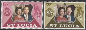 St Lucia #328-9 F-VF Unused (V2464)