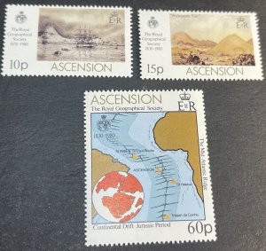 ASCENSION ISLAND # 266-268--MINT NEVER/HINGED(INVERTED W/M)--COMPLETE SETS--1980