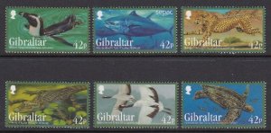 Gibraltar 1405-10 Endangered Animals mnh