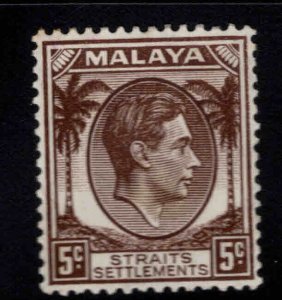 Straits Settlements Scott 241 MH* Die1, KGVI stamp from 1937-41 set