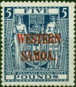 Western Samoa 1935 £5 Indigo-Blue SG194 Superb MNH