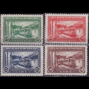 SAN MARINO 1932 - Scott# 139-42 New Railway Set of 4 LH